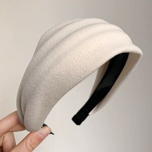 Headband for Women, Non Slip Wide Trendy Headbands Ivory